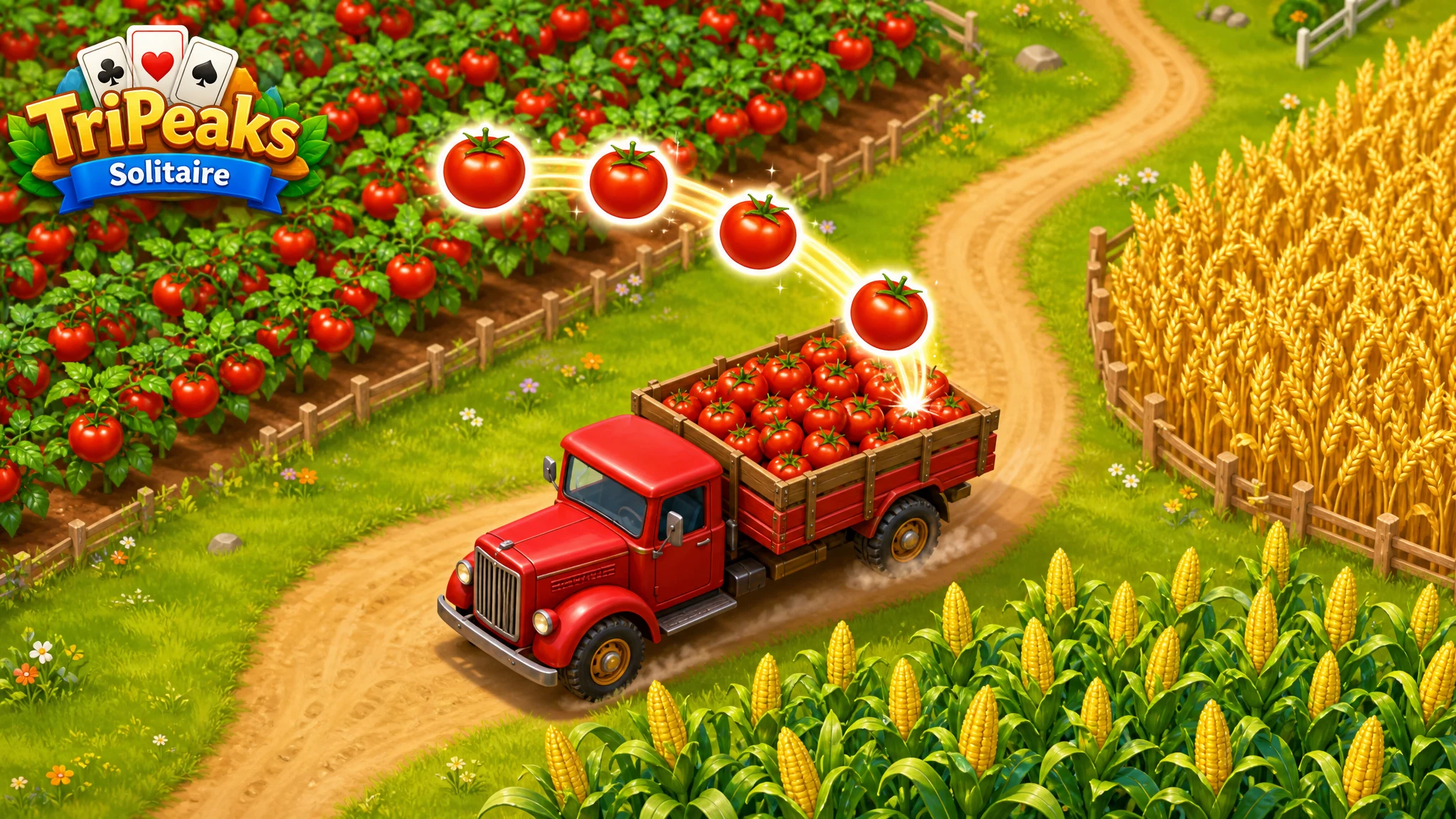 Solitaire Farm: TriPeaks Game screenshot